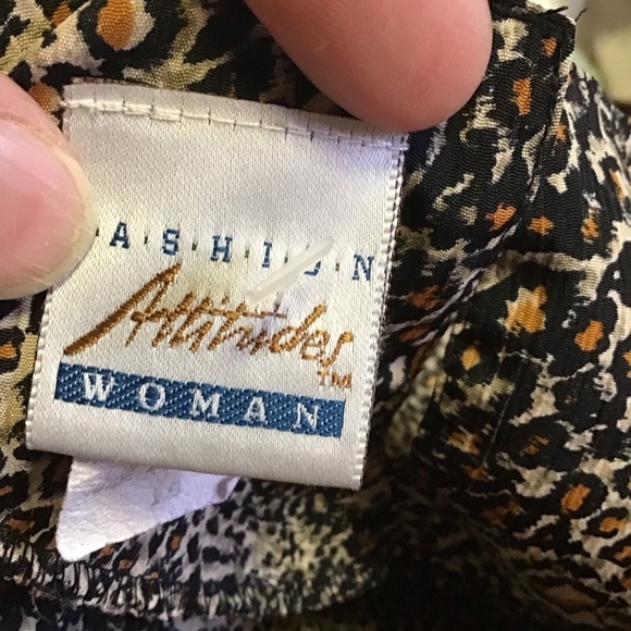 3 for 20 $ bundle Vintage 80s leopard blouse - Picture 2 of 8